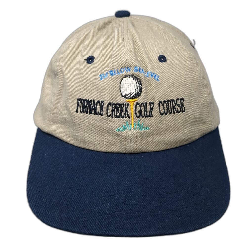 KC Caps HeadShot Baseball Cap Brown OSFM Furnace Creek Golf Course Slideback Hat